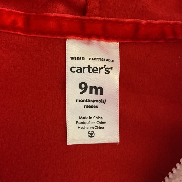 COPY - Carter’s Santa costume for baby 9M red - Picture 2 of 8